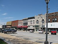 USA - Carthage MO - Main Street Old Shops (15 Apr 2009)